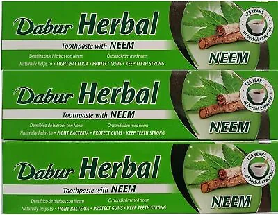 £11.96 • Buy Dabur Herbal Toothpaste - Neem - 100 Ml - Pack Of 3