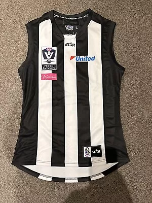 Rare Collingwood Magpies 2016 Afl Vfl Player Issue Home Jumper Guernsey • $71