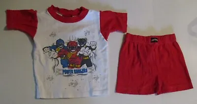 $14.99 • Buy Power Rangers Wild Force 2003 Vintage Kids Pajama Shorts & Shirt Set Youth 6