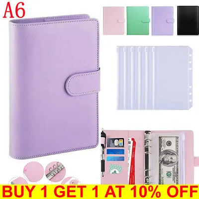 £8.99 • Buy A6 Budget Binder Money Saving Wallet Notebook Planner Cash Organiser Envelopes