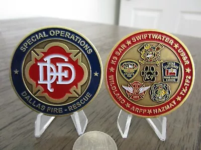 Dallas Fire Department Special Operations K9 SAR HAZMAT ARFF FDD Challenge Coin • $19.99