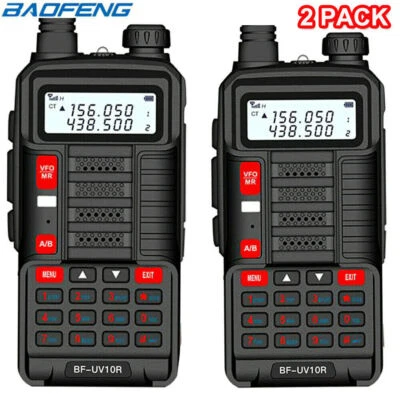 $49.99 • Buy 1/2Pcs UV-10R Dual Band Walkie Talkie VHF/UHF FM Two Way Radio + Headset 0-15KM