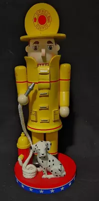 Vintage 2002 Nutcracker Village Fireman Dalmation 12  Special 10th Anniversary • $27