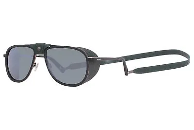 Vuarnet Glacier VL2112 0002 Sunglasses Men's Black-Green/Pure Grey-Silver Flash • $705