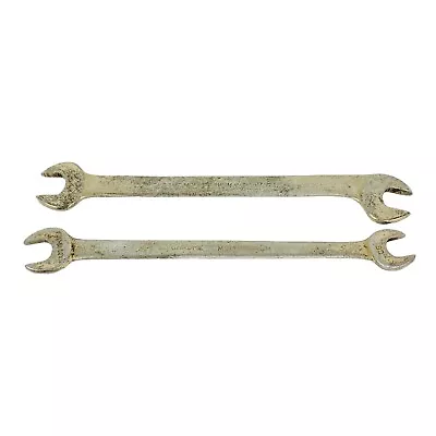 Chrome Molybdenum Thin Tappet Wrenches 2 Each - 1/2 & 9/16 And 1/2  & 7/16  VTG • $18.69