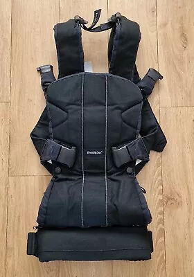 BabyBjorn Baby Carrier One Black Cotton Mix In Very Good Condition • £49.99