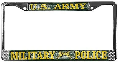Us Army Military Police High Quality Metal License Plate Frame - Made In Usa! • $20.95