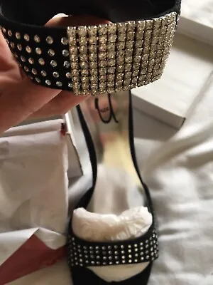 Ladies Diamante Sandals Size 7 By Unze By Shalamar • £30