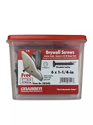 Grabber VB368S #6 1-1/4 In. Philips Scavenger Head Drywall Screws (5 Lb.-Pack) • $22.49