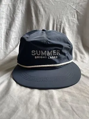 XXXX Summer Bright Lager -  Beer Blue Snapback Cap/Hat 5 Panel - White Ropebill • $22.95