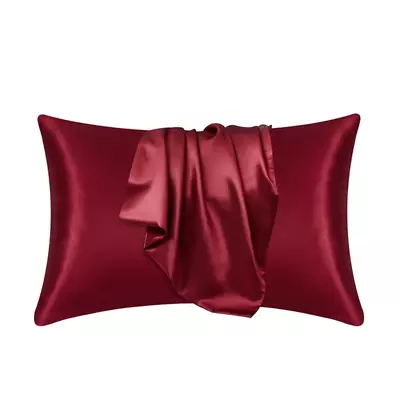 100% 2pcs Mulberry Silk Pillow Case Imitated Silk Protect Hair Skin Pillowcase • £12.99