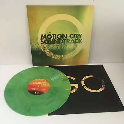 MOTION CITY SOUNDTRACK Go Lp GREEN/YELLOW SWIRL Vinyl Record With Lyrics Insert • $39.95