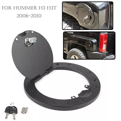 For 2003-2010 Hummer H3 & H3T Locking Fuel Door Gas Tank Cap Cover ALUMINUM • $71.99