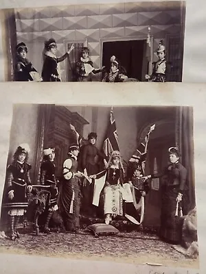 Theatrical Recreation Of Queen Victoria's Court & Uruguay View 4 Albumen Photos • £146.45