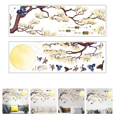  2 Sheets Wall Stickers Pvc Scenery Decals Bedroom Japanese Snacks • £9.49