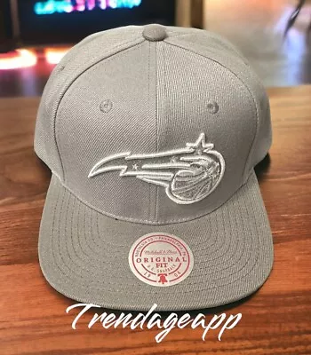 Orlando Magic Mitchell & Ness Metallic Silver Snapback Hat • $22.99