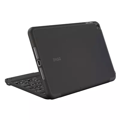 Zagg Folio Book Case Hinged Backlit Bluetooth Keyboard For IPad Mini 4 Black • $19.97