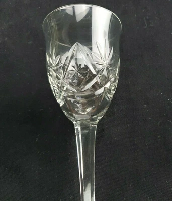 $11.12 • Buy 3 CUT Crystal Swag Fan CORDIALS / Port Wine 5  Tall Val St Lambert, Werner Serge