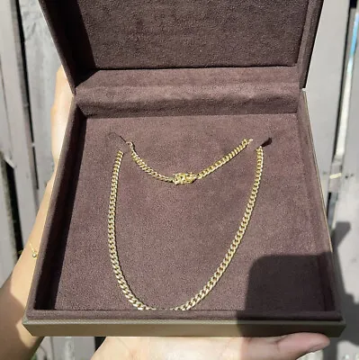 14 K Miami Cuban Link Solid Gold Chain 5mm 18inch • $2400