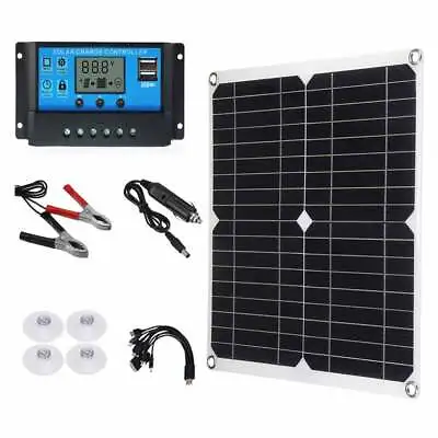 £29.89 • Buy 250W Solar Panel Kit 12V Battery Charger 30A Controller RV Trailer Camper Van