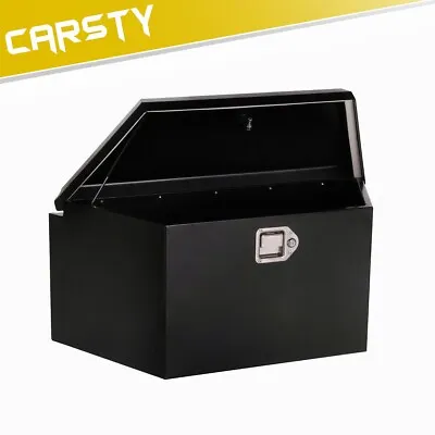 CARSTY 34  Steel Trailer Tongue Box Under Truck Tool Storage Pick Up RV Black • $177.99