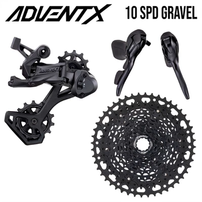Microshift Groupset Gravel - ADVENT X Alloy - Drop Bar Shifter - 1x10 Speed • $599.95