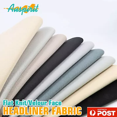 Car Headliner Fabric Flat Knit Or Soft Velour  Foam Roof Lining Rebuild Redesign • $6.19