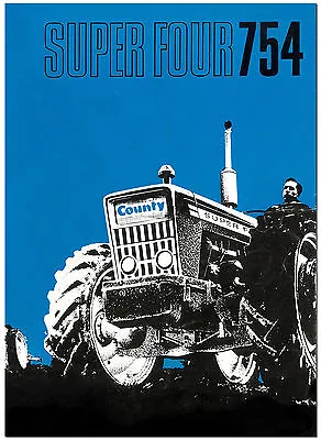 County Super Four 754 Tractor Sales Brochure 1969 • $7.99