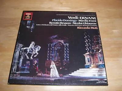Verdi Ernani 1983 EMI Angel Digital DSCX-3942 3LP Box Set Signed By Artists VG+ • $50
