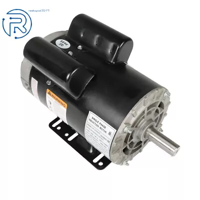 5HP 3450RPM 7/8''Shaft Electric Motor Compressor Duty 230V 1Phase Frame-56HZ ODP • $212.32