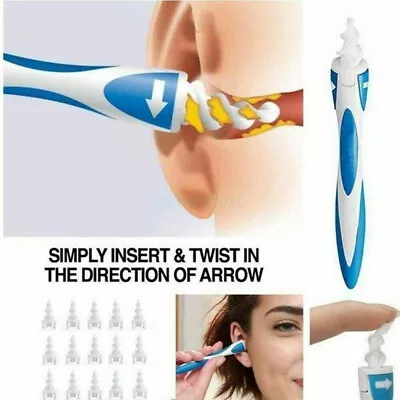 Ear Wax Removal Tool Ear Wax Cleaner Q-Grips Ear Wax Remover 16Tips Smart Swab • $15.15