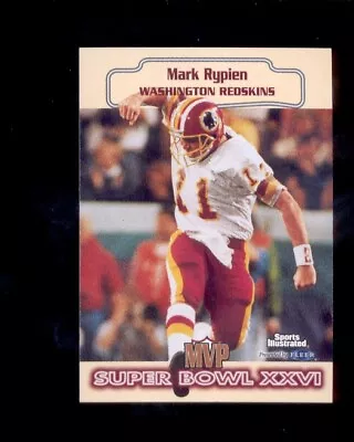 1999 Sports Illustrated MARK RYPIEN Washington Redskins Super Bowl XXVI MVP Card • $14