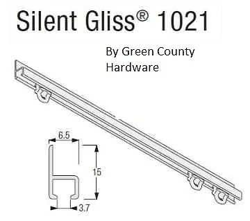 £36.38 • Buy Campervan / Motorhome Silent Gliss Curtain Track, 1500mm Face Fix Complete Kit