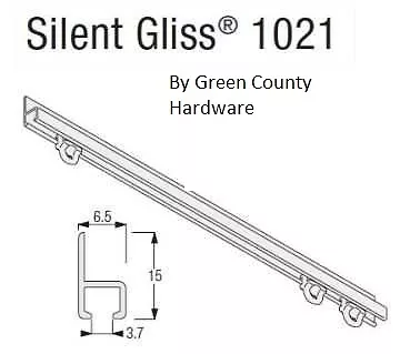 Campervan / Motorhome Silent Gliss Curtain Track 600mm Face Fix Complete Kit • $28.50