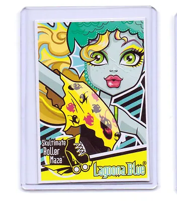 Mattel Genuine Monster High Goth Doll Roller Maze Lagoona Blue Trading Card • $5.03