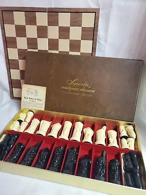 Vintage Superba Masterpiece Chessmen 4-1/4  King Tournament Edition 1957 • $75