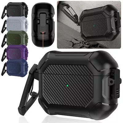 For Apple AirPods Pro 1st 2nd 3rd Gen Carbon Fibre Case Rugged Protection Cover • $10.46