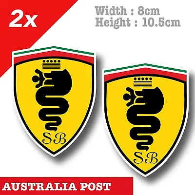 Alfa Romeo Wing Abarth Fiat 500 Decal Sticker • $7.10