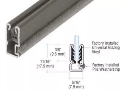 CRL BS1BRZ Bronze Universal CRL - Sash Storm Window Frame 36” Long • $22.80