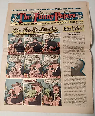 Funny Papers #1 (Newspaper Format Feb 1975) - Robert Crumb Vaughn Bode Trina • $24.95