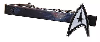 £7.94 • Buy STAR TREK Original COMMAND Logo Silvertone/Enamel TIE CLIP
