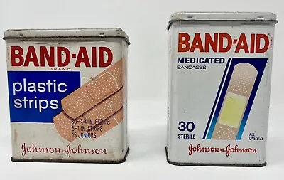 Band-Aid Plastic Strips Vintage Tins Empty • $12