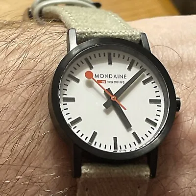 BNWT Mondaine Swiss Railways Watch. PVD White 30mm A658.30323.61SBG New Battery • $245