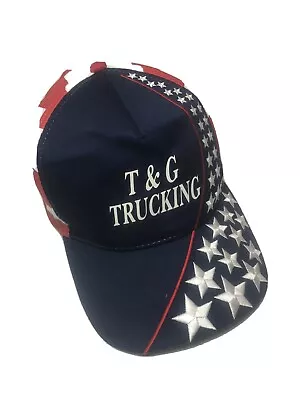 Vintage T & G TRUCKING Stars And Stripes Hat • $10