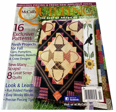 $9.98 • Buy McCalls Quilting Magazine Sewing Patterns  Sept/Oct  2014 16 Patterns