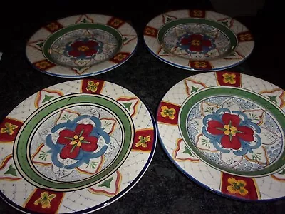 $18 • Buy Hd Designs 11  Dinner Plates Lot Of (4) Excellent Condition