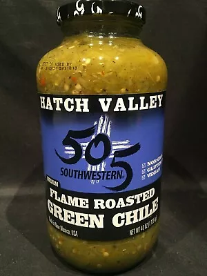 40oz Jar Hatch Valley 505 Southwestern Flame Roasted Napa Green Chile New Mexico • $28.95