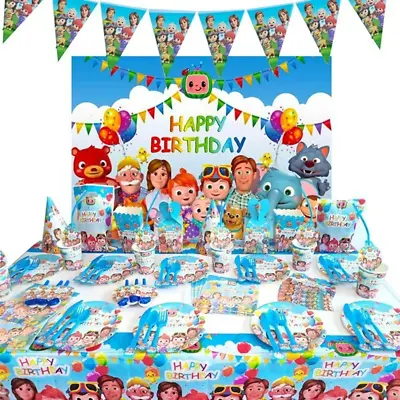 Cocomelon Birthday Party Supplies Decorations Kit For Kids Includes Backdrop • $2.93