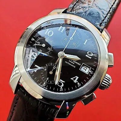 Men's  Baume & Mercier  Capeland  Chronograph  Automatic  Date  Black  Clean • $1050