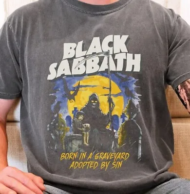Black Sabbath T-Shirt 70s English Rock Band Vintage Blak Comfort Colors 1717 Tee • $22.95